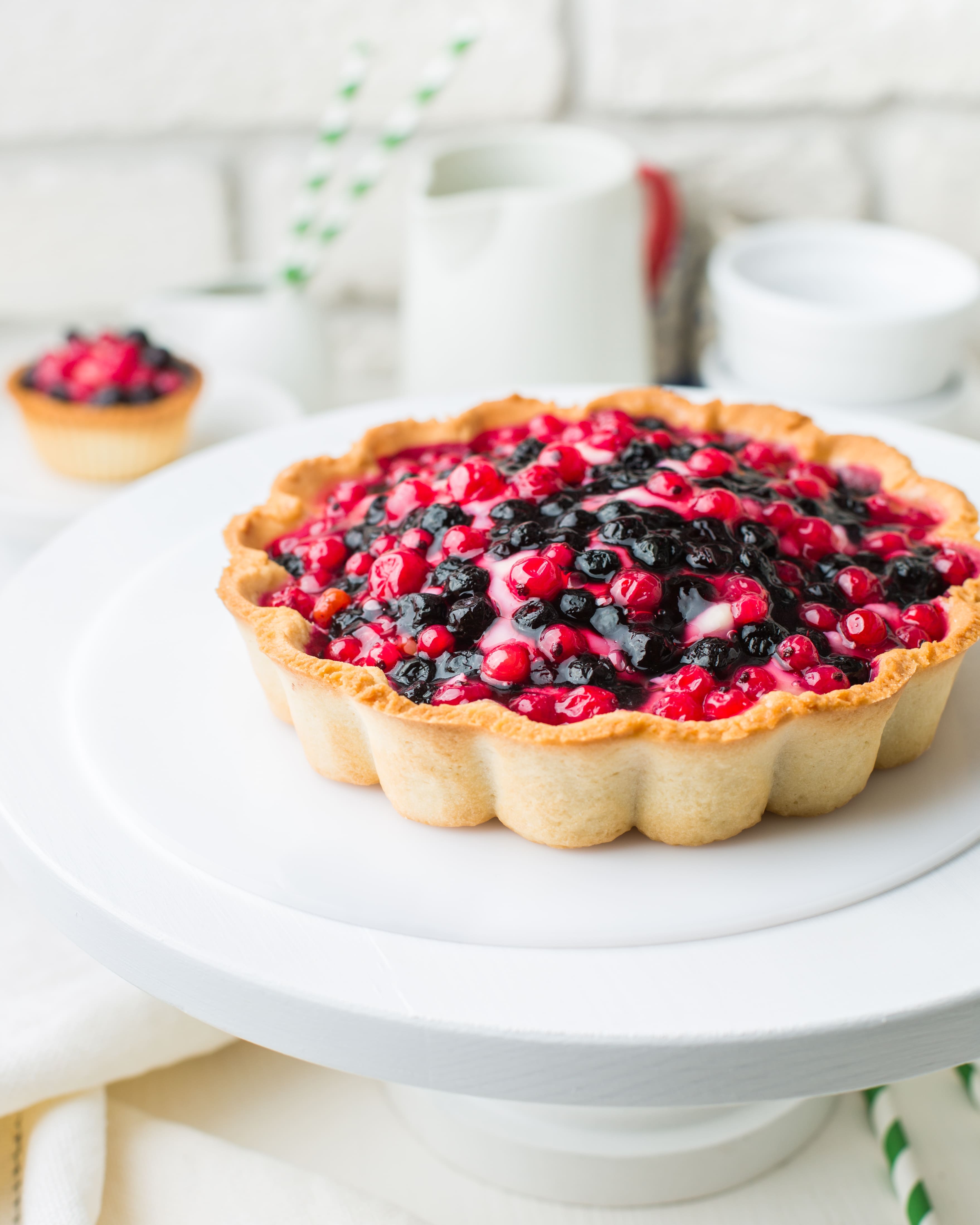 tarta de frambuesa